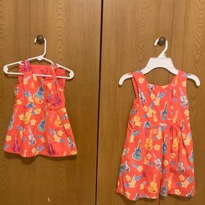 Genuine kids matching sister dresses